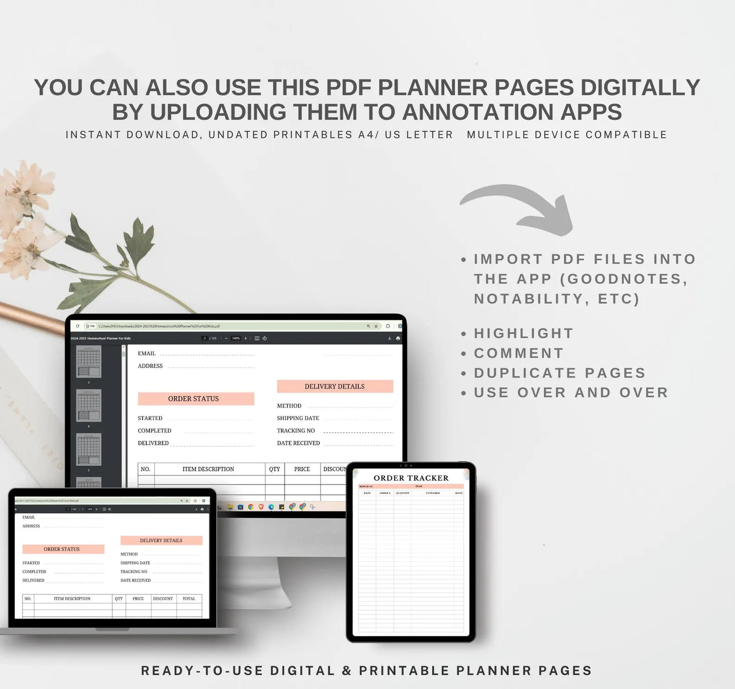 Beige Order form and Invoice Templates