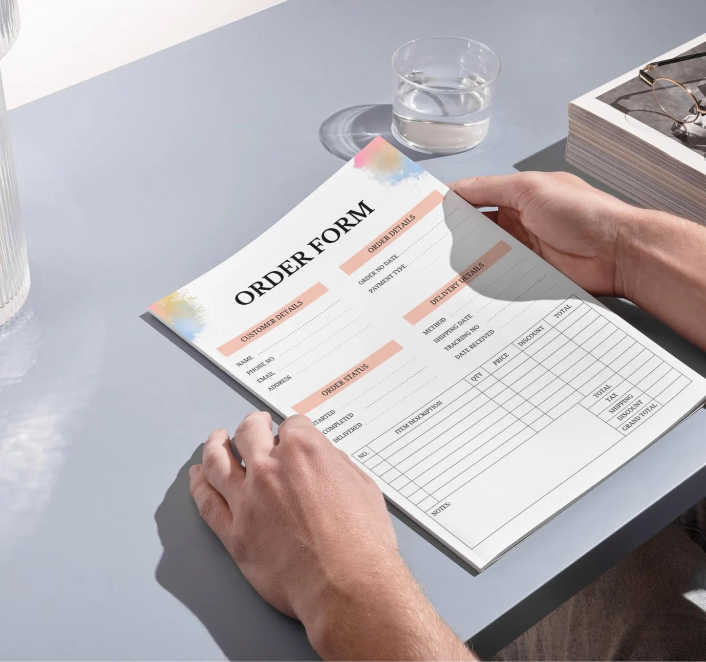 Beige Order form and Invoice Templates