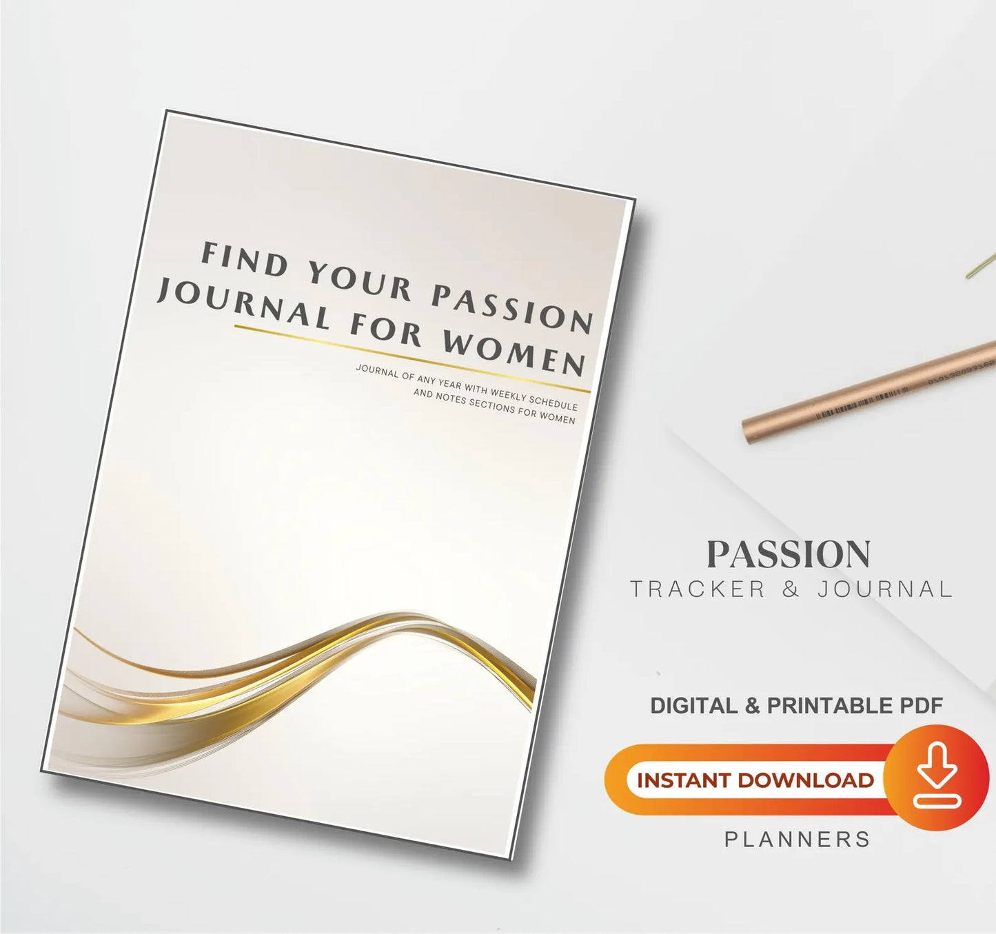 PLR Minimalist Passion Planner for Women