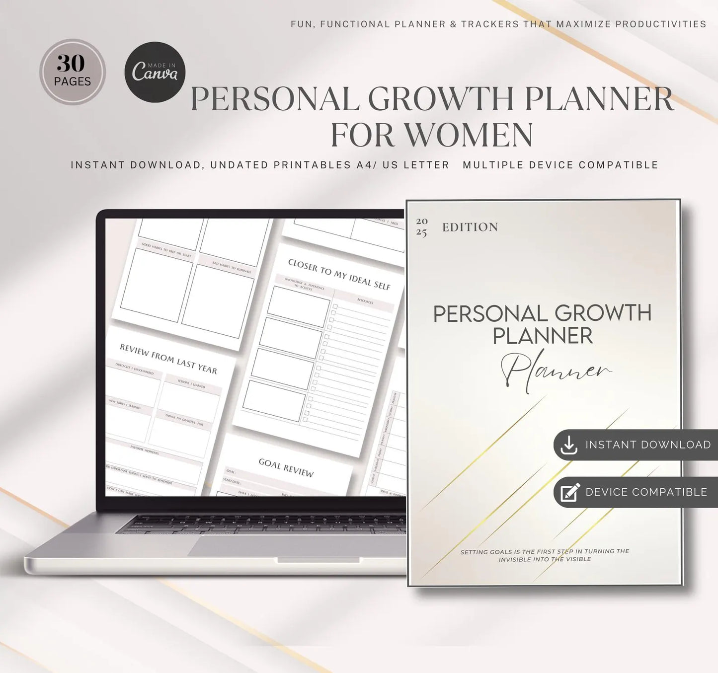PLR Personal Development Planner for Women