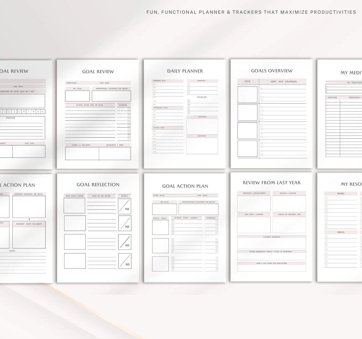 PLR Personal Development Planner for Women