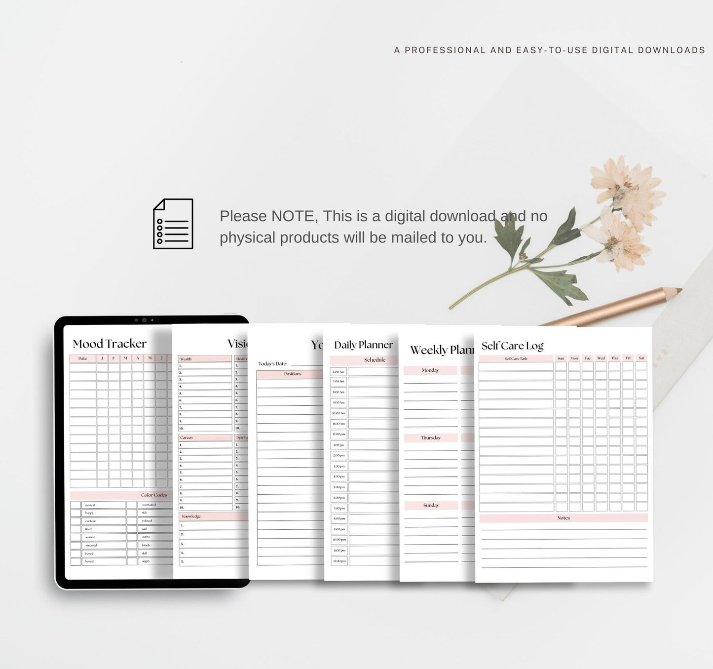 Printable Vision Board Planner