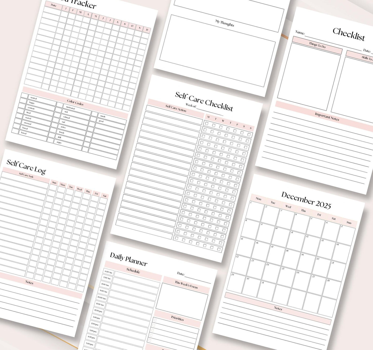 Printable Vision Board Planner