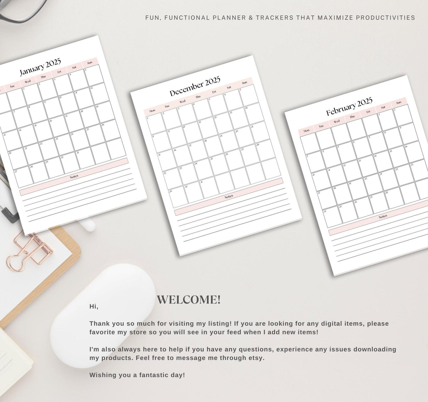 Printable Vision Board Planner