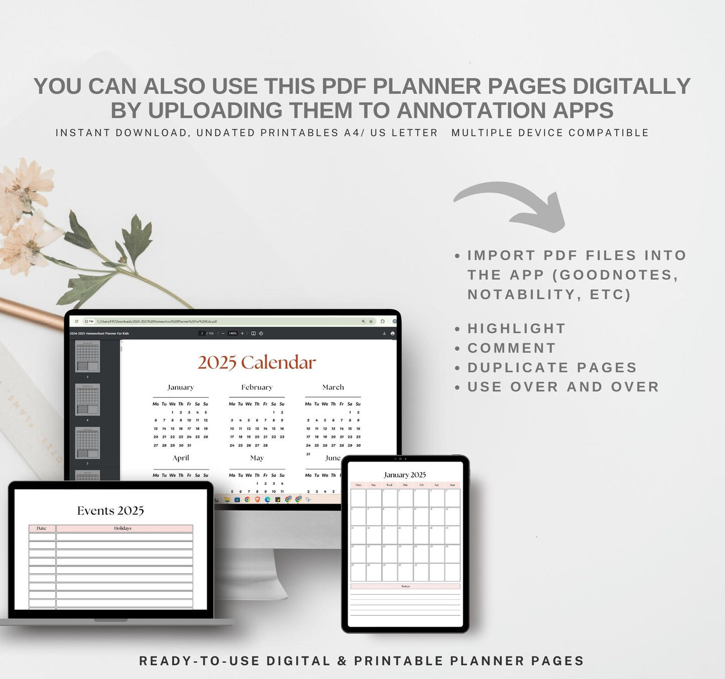 Printable Vision Board Planner