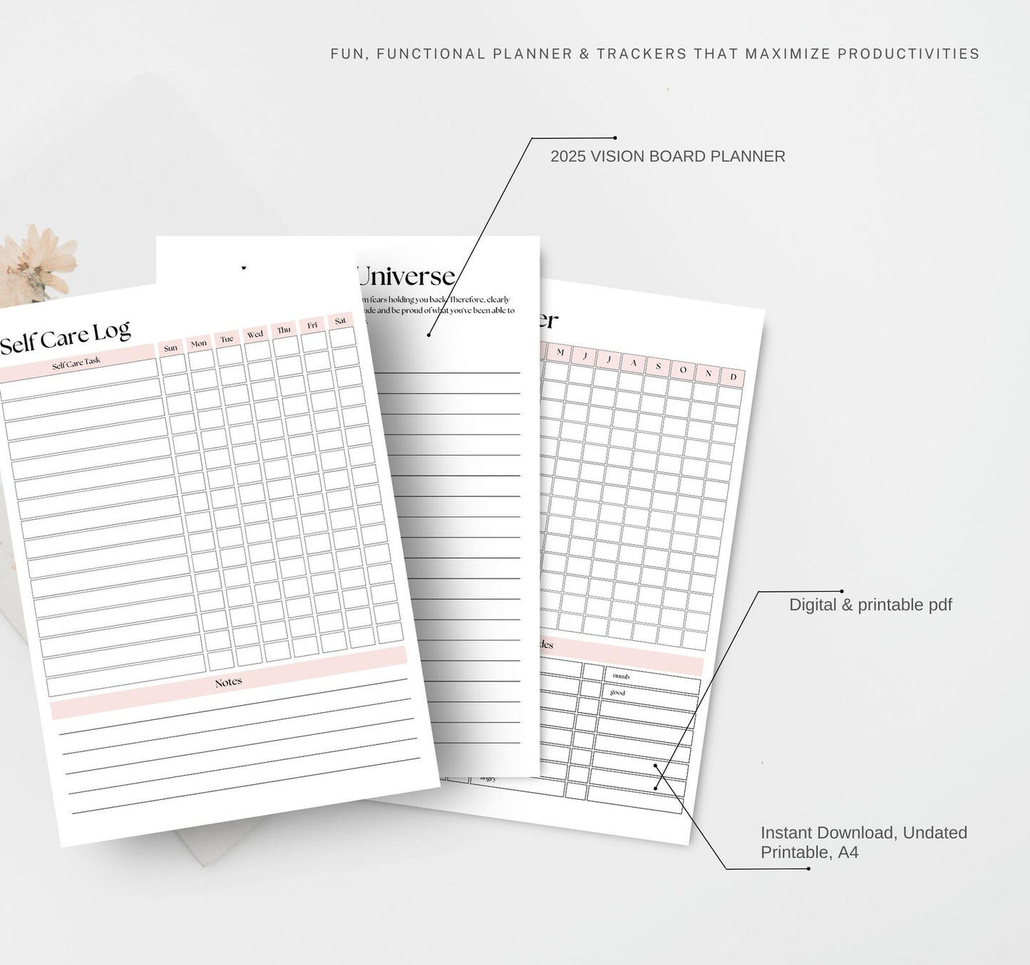 Printable Vision Board Planner