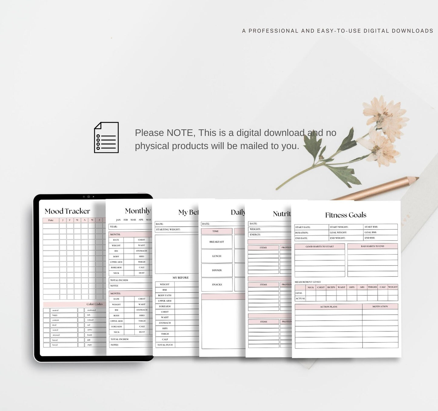 Printable Weight Loss Planner
