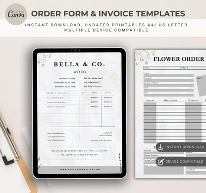 Order form and Invoice Templates