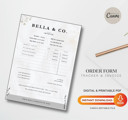Order form and Invoice Templates