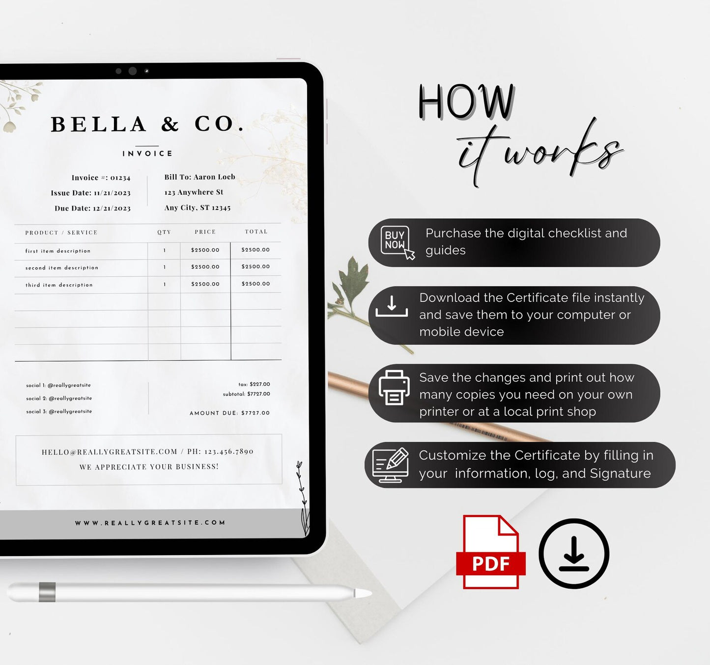 Order form and Invoice Templates
