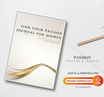 PLR Minimalist Passion Planner for Women