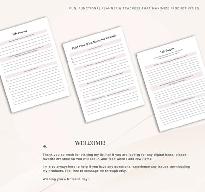 PLR Minimalist Passion Planner for Women